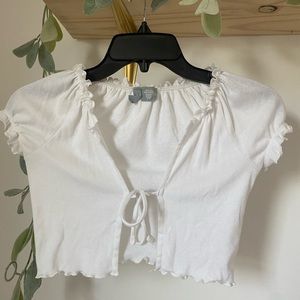 Tie white top